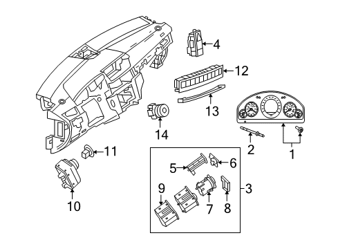 Mercedes-Benz 212-900-27-03-9051 Multifunction Switch