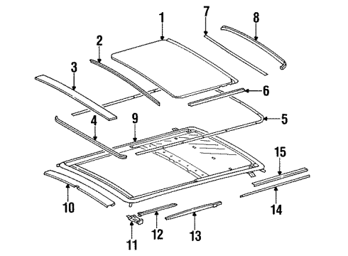 Mercedes-Benz 110-782-13-26 Slide Rail