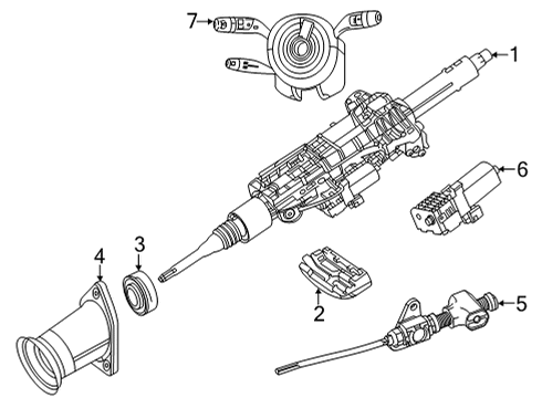 Mercedes-Benz 167-290-19-00 Stoplamp Switch