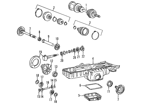 Mercedes-Benz 004-981-95-25 Axle Bearings