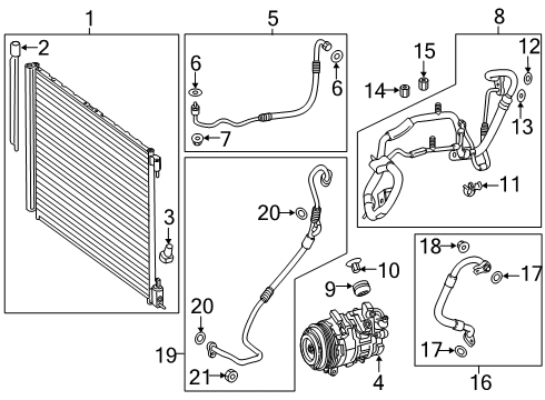 Mercedes-Benz 000-991-59-08 Hose & Tube Assembly Stud