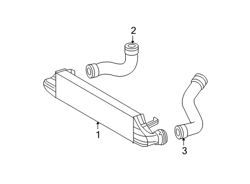 Mercedes-Benz 203-500-05-00 Intercooler