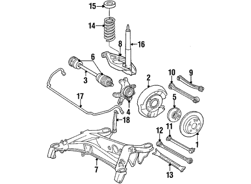 Mercedes-Benz 000-420-01-44 Caliper Overhaul Kit