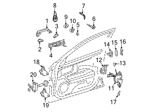 Mercedes-Benz 211-720-12-35 Lock Actuator