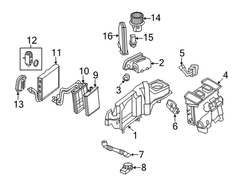 Mercedes-Benz 190-831-33-00 Air Distributor Seal Kit