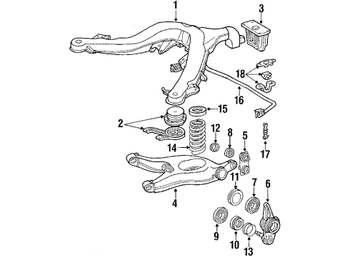 Mercedes-Benz 126-350-33-05 Lower Control Arm