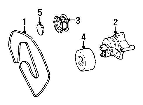 Mercedes-Benz 120-200-03-70 Tension Pulley