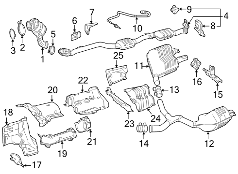 Mercedes-Benz 205-490-96-21 Muffler