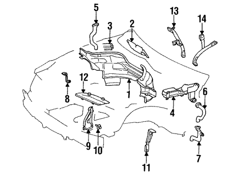 Mercedes-Benz 140-628-03-78 Drip Channel