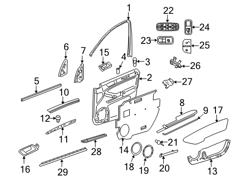 Mercedes-Benz 164-730-40-35 Lock Actuator