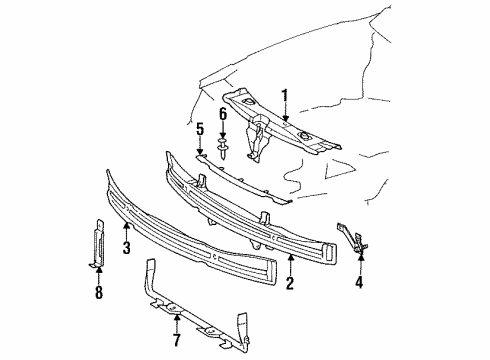 Mercedes-Benz 140-620-08-85 Center Support