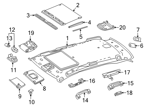 Mercedes-Benz 292-690-02-50-9G26 Headliner