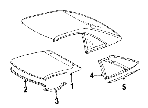 Mercedes-Benz 129-790-52-45-7095 Side Trim Panel