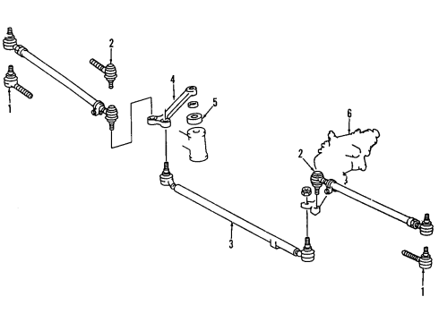 Mercedes-Benz 124-460-08-05 Center Link