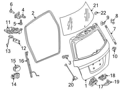 Mercedes-Benz 205-998-03-01 Hinge Grommet