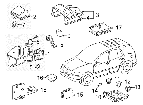 Mercedes-Benz 163-301-05-23 Throttle Cable