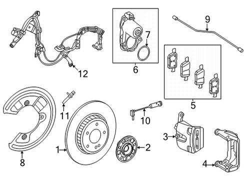 Mercedes-Benz 019-990-64-01 Caliper Mount Bolt