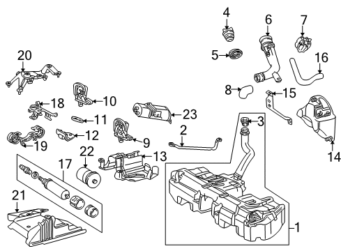 Mercedes-Benz 202-470-67-01 Fuel Tank