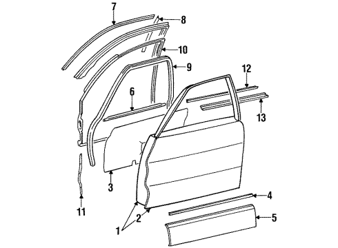 Mercedes-Benz 126-720-14-46 Window Regulator