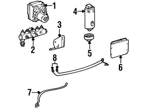 Mercedes-Benz 129-540-36-17 Front Speed Sensor