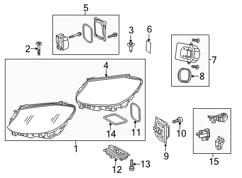 Mercedes-Benz 205-906-15-04-64 Composite Headlamp