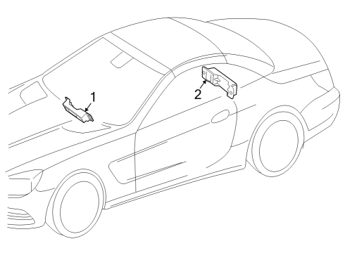 Mercedes-Benz 223-905-25-13-9999 Transmitter