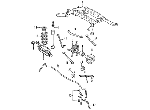 Mercedes-Benz 140-350-35-06 Lateral Rod