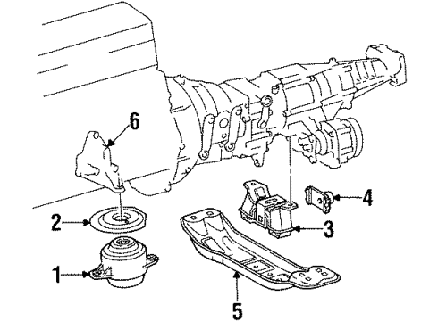 Mercedes-Benz 124-242-11-01 Support