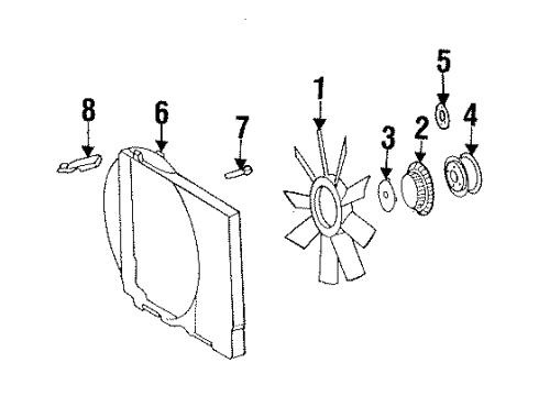 Mercedes-Benz 140-505-00-15 Shroud Intermed Piece