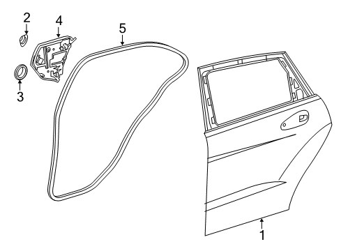 Mercedes-Benz 246-732-01-95 Water Drain Panel