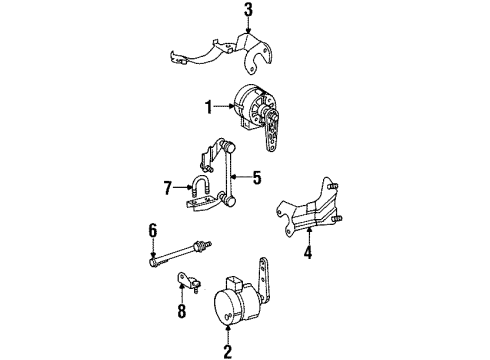 Mercedes-Benz 140-320-23-43 Rod Bracket