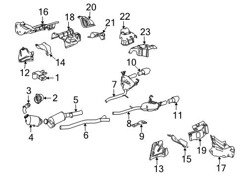 Mercedes-Benz 164-492-00-04 Intermediate Pipe