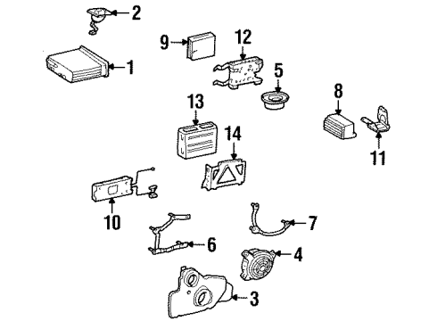 Mercedes-Benz 140-820-50-14 Speaker Bracket