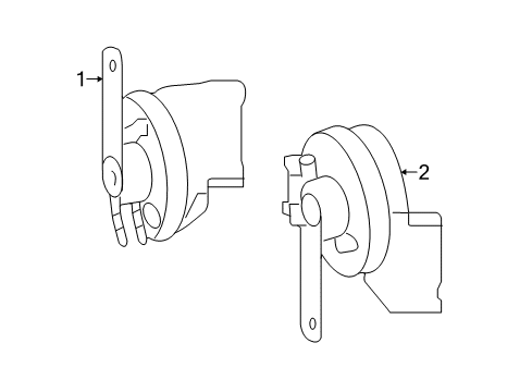 Mercedes-Benz 007-542-11-20 Horn