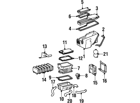 Mercedes-Benz 124-545-00-94 Fuse Box Seal