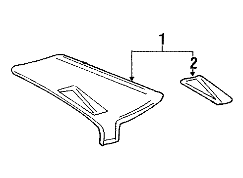 Mercedes-Benz 124-695-08-30-9051 Inner Cover