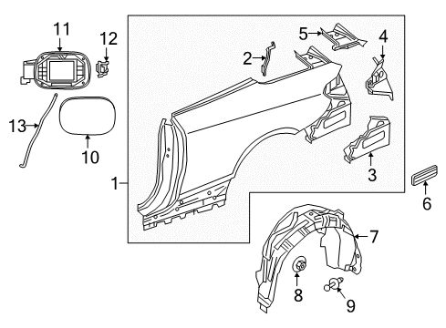 Mercedes-Benz 000-991-76-32 Rear Body Panel Rivet