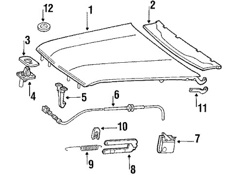 Mercedes-Benz 107-880-00-88 Emblem