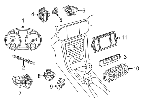 Mercedes-Benz 172-900-53-04-9051 Multifunction Switch