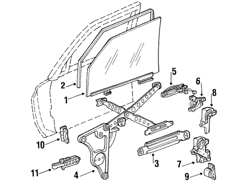 Mercedes-Benz 126-725-15-25 Guide Channel