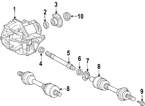 Mercedes-Benz 210-990-01-51 Nut