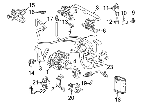 Mercedes-Benz 001-540-87-17 Oxygen Sensor