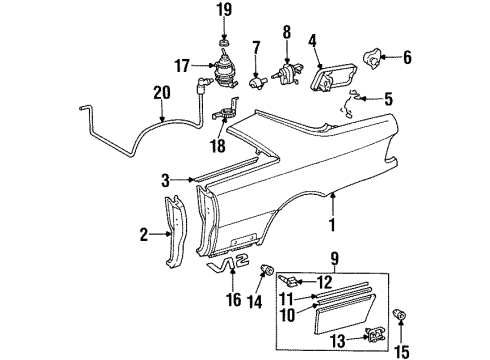 Mercedes-Benz 140-637-03-44 Belt Reinforcement