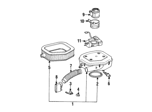 Mercedes-Benz 104-141-02-90 Air Duct