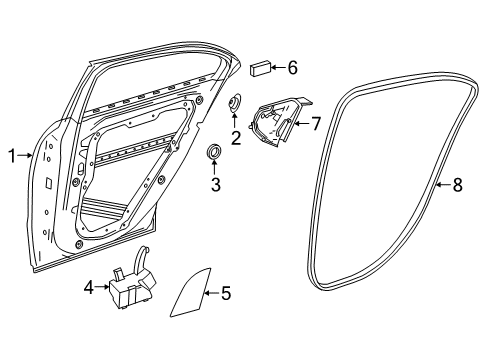 Mercedes-Benz 176-730-38-00 Window Regulator