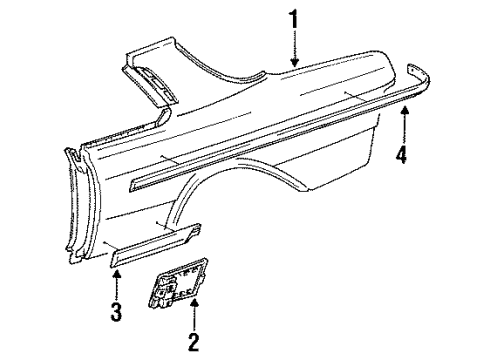 Mercedes-Benz 123-630-03-21 Outer Panel