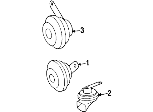 Mercedes-Benz 129-821-13-51 Hood Switch