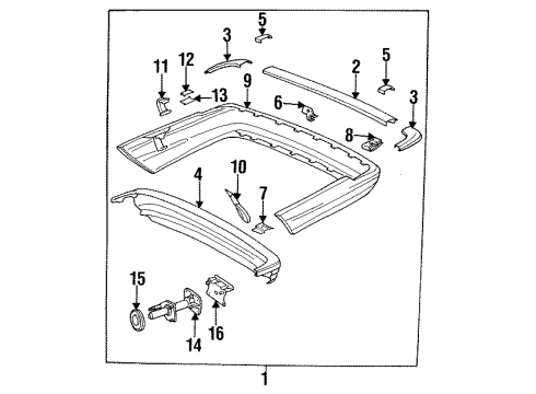 Mercedes-Benz 126-880-08-11 Energy Absorber Mount Bracket