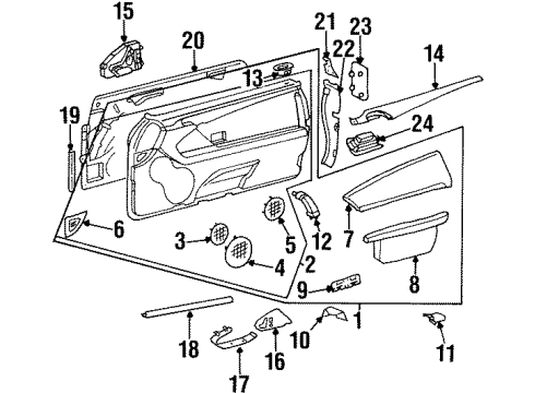 Mercedes-Benz 140-727-17-88 Pocket Cover