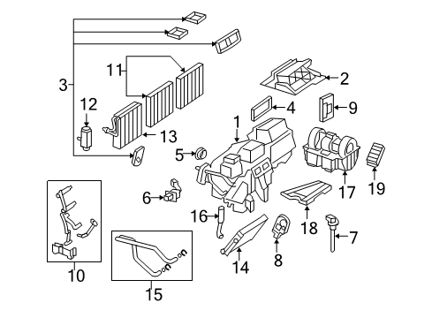 Mercedes-Benz 221-830-02-58 Evaporator Core